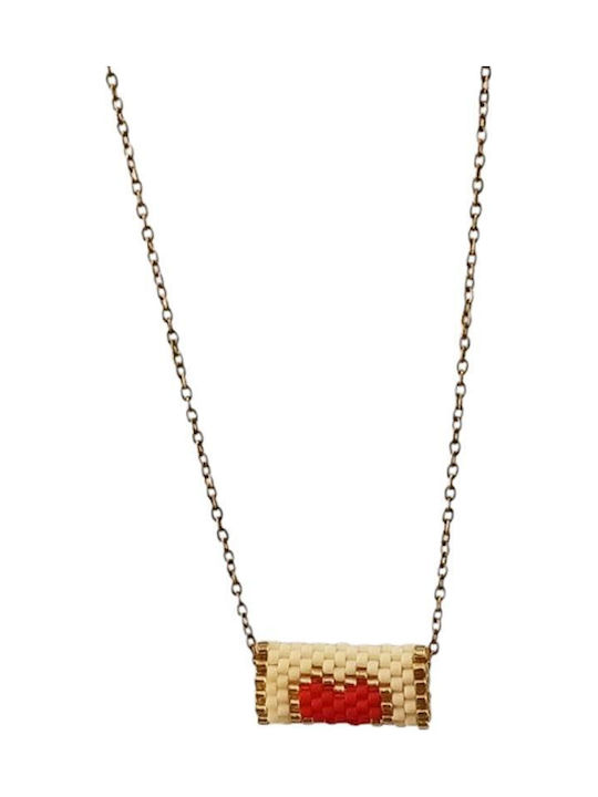 Awear Necklace with design Heart from Steel