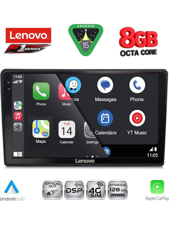 Lenovo Car Audio System for Citroen C4 / DS4 2018 with Touch Screen 10" Bluetooth USB Wi-Fi GPS Apple CarPlay Android Auto
