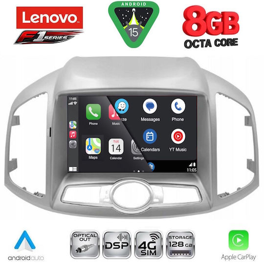 Lenovo Car Audio System for Chevrolet Captiva 2012-2018 (Bluetooth/USB/WiFi/GPS/Apple-Carplay/Android-Auto) with Touch Screen 9"