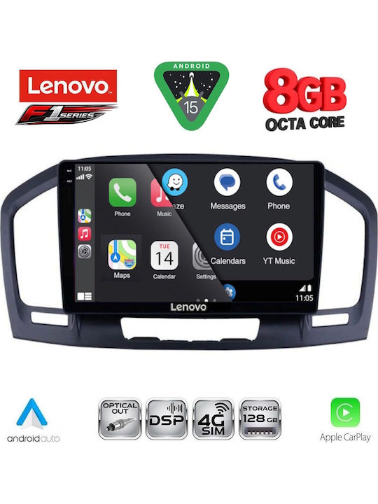 Lenovo Car Audio System for Opel Insignia 2008-2013 (Bluetooth/USB/WiFi/GPS/Apple-Carplay/Android-Auto) with Touch Screen 9"