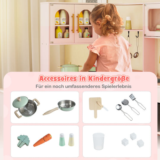 Costway Kinderküche Aus Hölzern Für 3+ Jahre