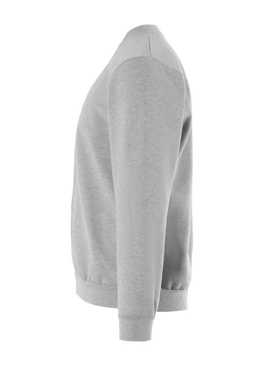 Ανδρικό Μακρυμάνικο Φούτερ Εργασίας Γκρι Fleece