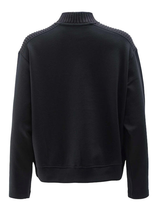 Women's Long Sleeve Sweater Cotton Black