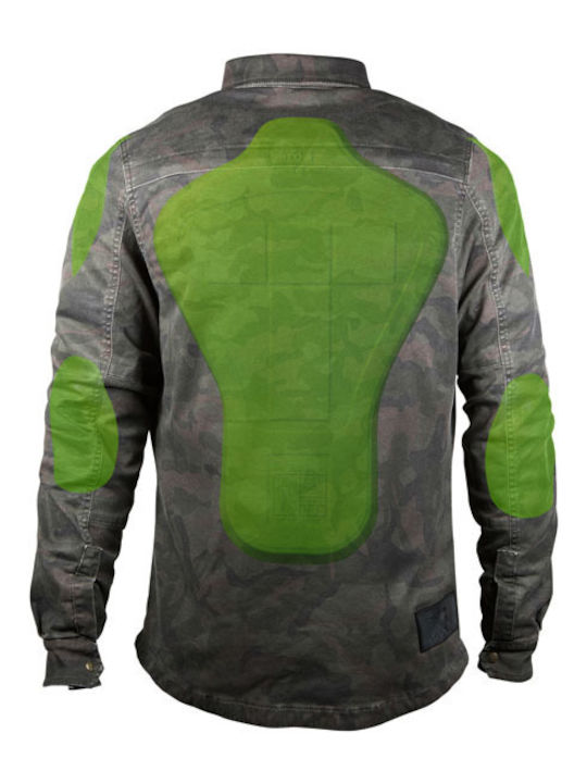 John Doe Motoshirt Χειμερινό Ανδρικό Μπουφάν Μηχανής Camouflage