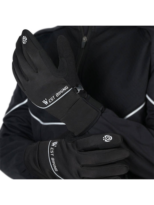 Mănuși Sport Tactile Unisex Mărime S Seria West Biking Negru