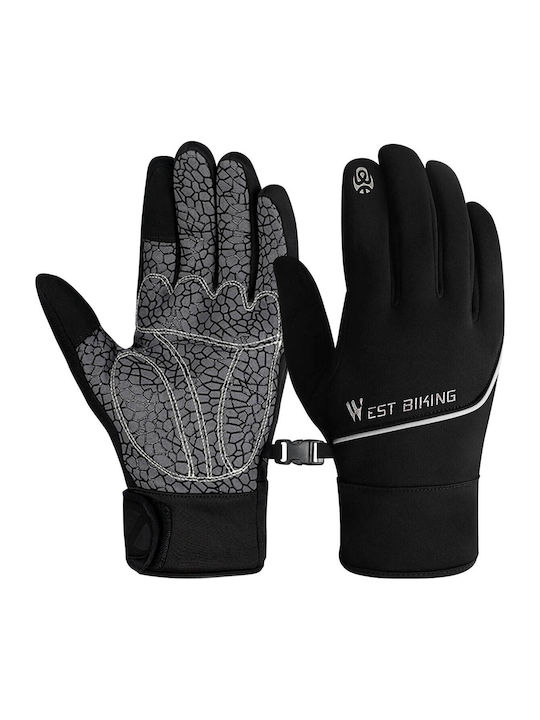 Mănuși Sport Tactile Unisex Mărime S Seria West Biking Negru