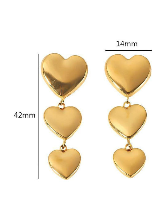 Awear Earrings made of Steel Gold Plated