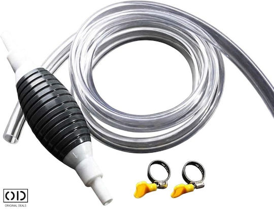 Pompă Manuală Extracție Transfer Lichide Apă Benzină Motorină Vin Țuică Prună Etc Dimensiune 1.5 Metri Negru PVC Original Deals