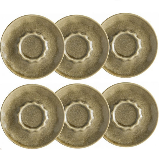 Canițe Pentru Cești Porțelan Farfurie D12cm Bonna Raw Terra 70ml Espresso Culoare Maro Tra Raw 01esp-t