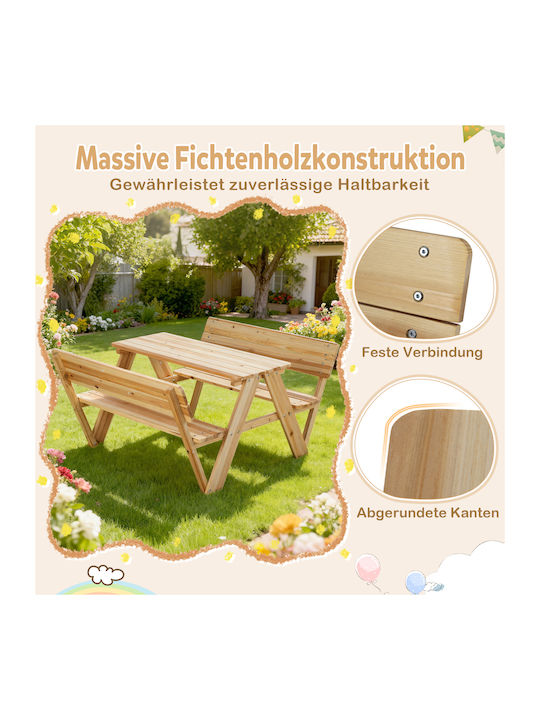 Kindertisch aus Holz Costway
