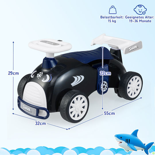 Costway Baby Walker Car Ride On for 36++ Months TQ10436SK Black