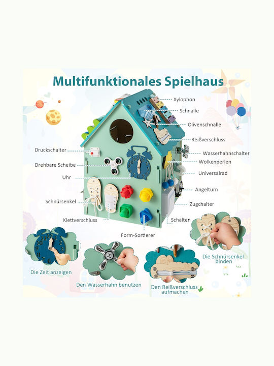 Costway Kinder Aufbewahrungsbox aus Holz 1Stück