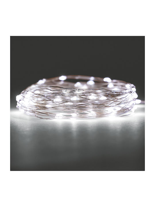 Λαμπάκια LED 1μ. Ψυχρό Λευκό Μπαταρίας σε Σειρά Λαμπάκια LED 1μ. Ψυχρό Λευκό Μπαταρίας σε Σειρά