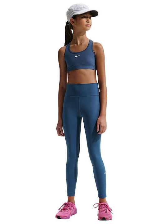 Nike Swoosh Παιδικό Μπουστάκι Dri-Fit Μπλε