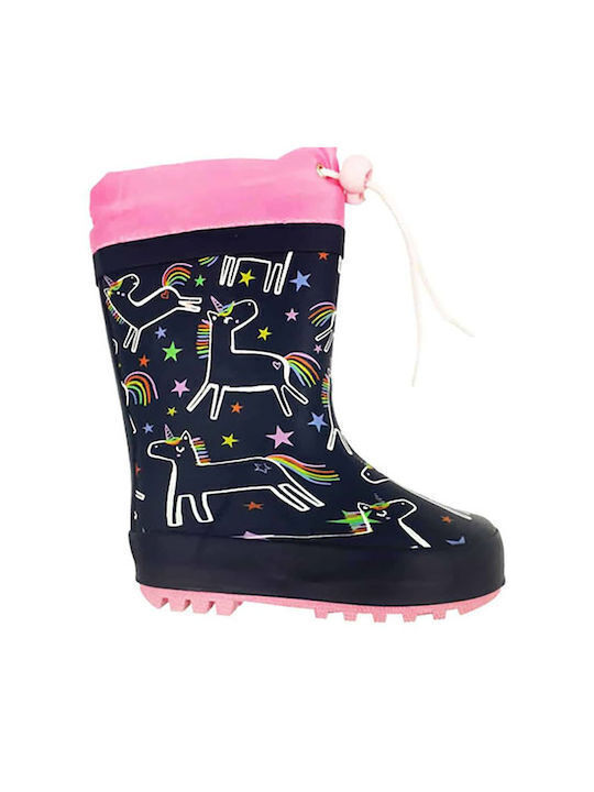 Kids Wellies Navy Blue