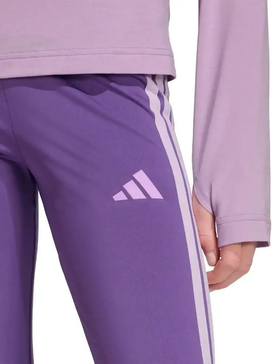 Παιδικό Κολάν Αθλητικό Μακρύ Μωβ Essentials 3-stripes