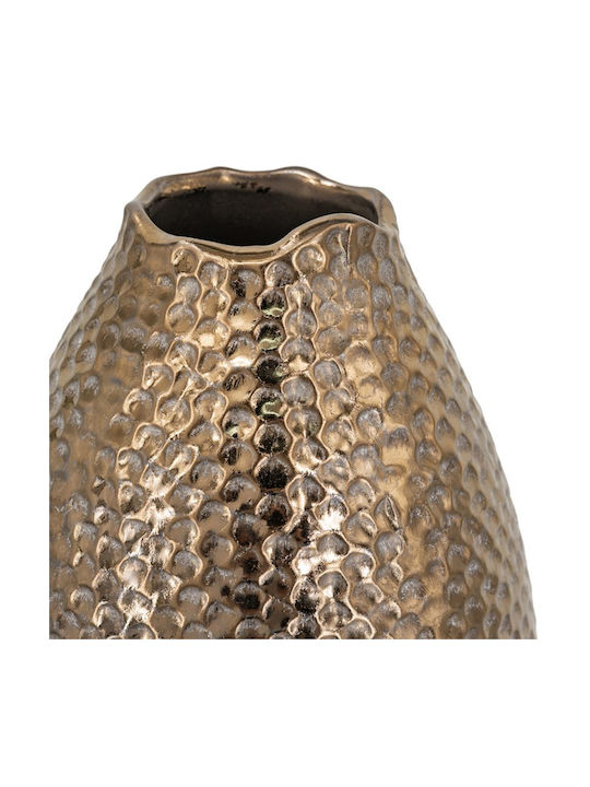 Artekko Vază Decorativă Ceramică Lidded Auriu 18x18x32cm 1buc
