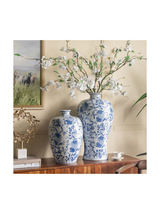 Artekko Decorative Vase Melania White 33x33x61cm