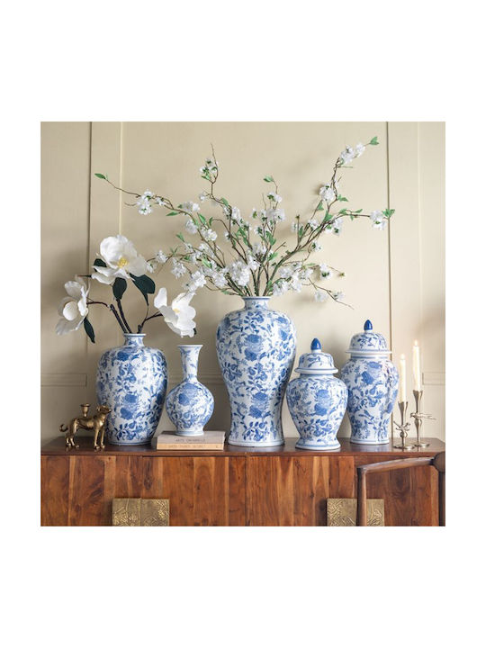 Artekko Decorative Vase Melania White 33x33x61cm