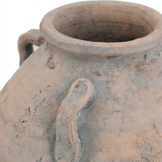Artekko Διακοσμητικό Βάζο Πήλινο Πορτοκαλί Φ25xΥ25cm