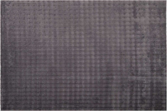 vidaXL Rutschfest Teppich Rechteckig Synthetisch,Polyester/Cotton/Leather Charcoal