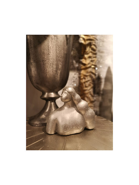 InTheBox Decorative Statuette Polyresin Cheveu in Silver 20x10x19cm