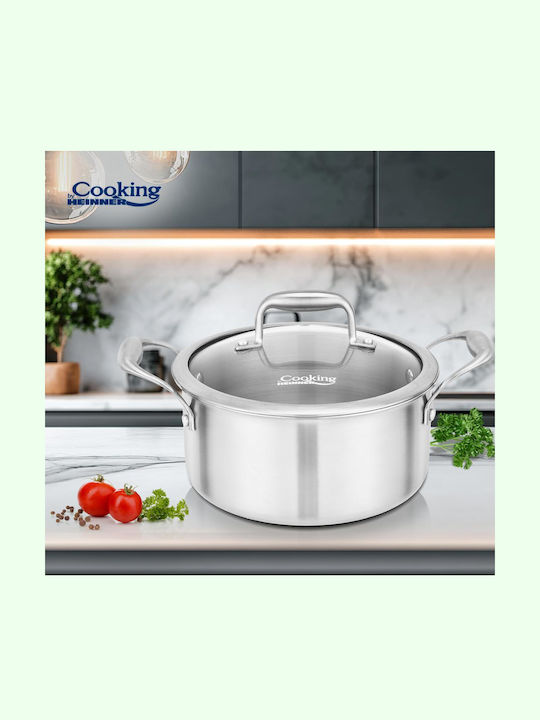 Heinner Βαθιά Ανοξείδωτη Κατσαρόλα 5lt / 24cm