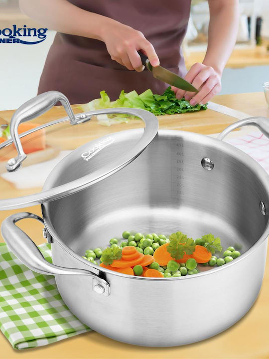 Heinner Βαθιά Ανοξείδωτη Κατσαρόλα 5lt / 24cm