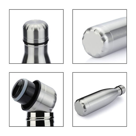 Koupakoupa AEK Recyclable Bottle Thermos Stainless Steel BPA Free 500ml Silver