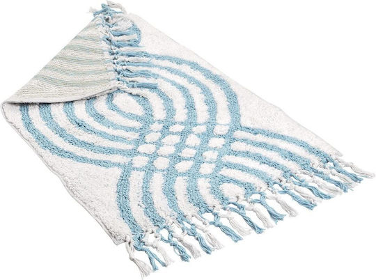 Beauty Home Non-Slip Cotton Bath Mat 3285-Siel-50x80 Light Blue 50x80 cm