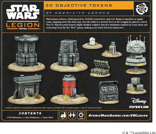 Star Wars Legion 3d Objective Tokens