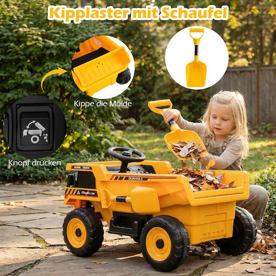 Copil Electric Masina Cu un loc cu Telecomanda 24 Volt Galben