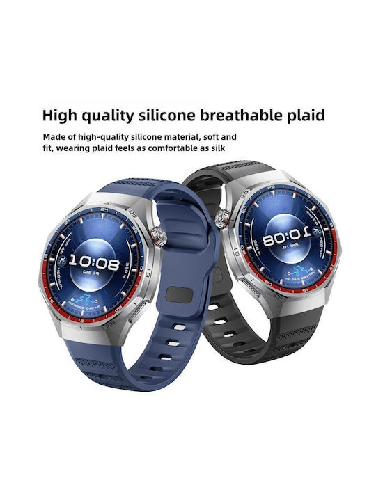 Моноцветна Силиконова Кайшка Huawei Watch Gt 6 Pro Синя