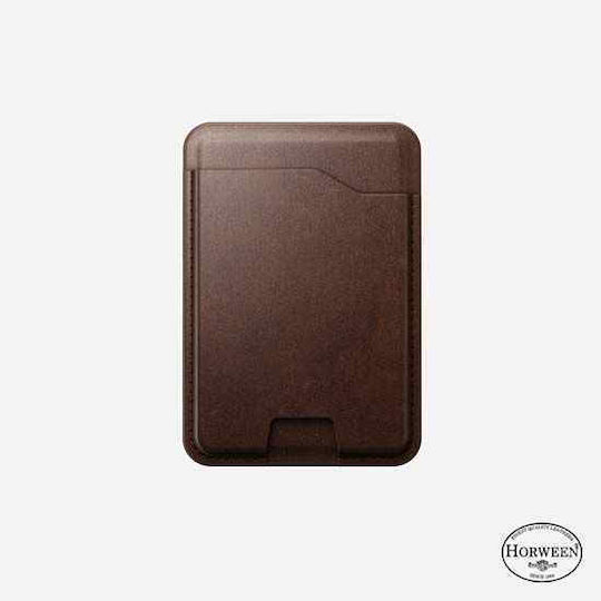 Nomad MagSafe Θήκη Καρτών Horween σε Καφέ χρώμα