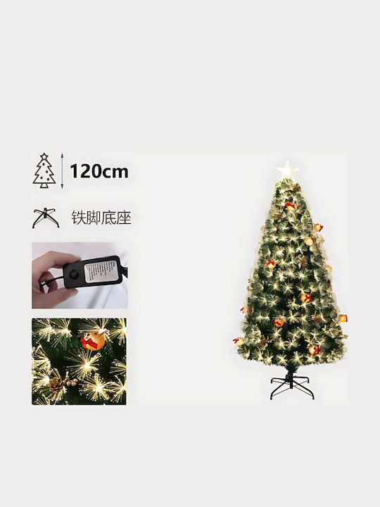 Weihnachtsbaum 120cm mit Faseroptik-Beleuchtung