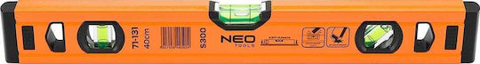 Neo Tools 71-131 Αλφάδι Αλουμινίου 40εκ. με 3 Μάτια