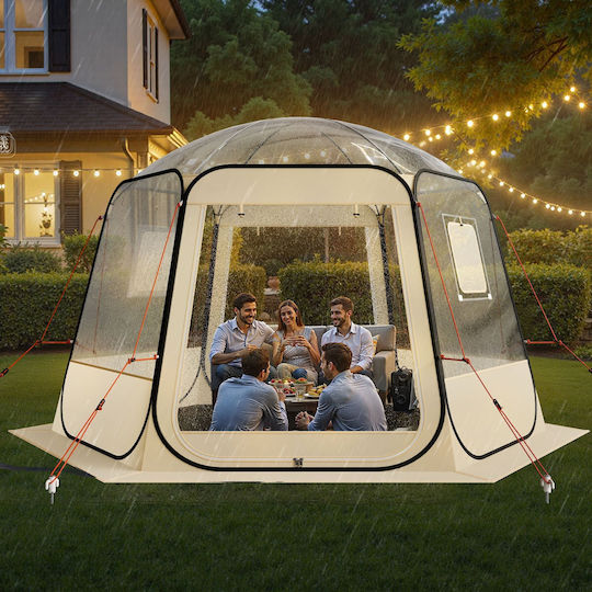 Vevor Winter Camping Tent Pop Up Transparent for 10 People 336x305x220cm