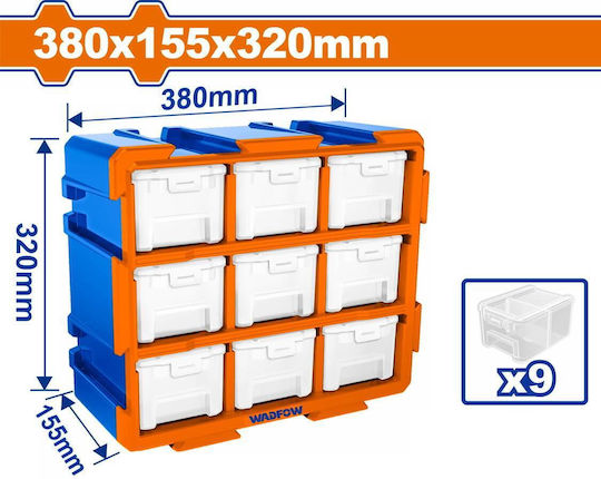 Wadfow Sertar Pentru Cutia De Scule Din Plastic L38xA15.5xÎ32cm