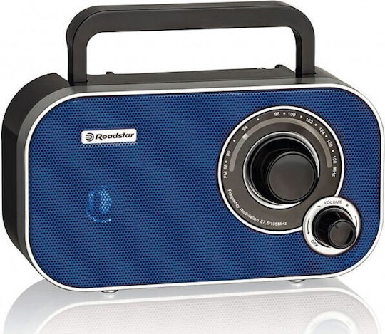 Roadstar TRA-2235 Retro Φορητό Ραδιόφωνο Ρεύματος / Μπαταρίας Μπλε