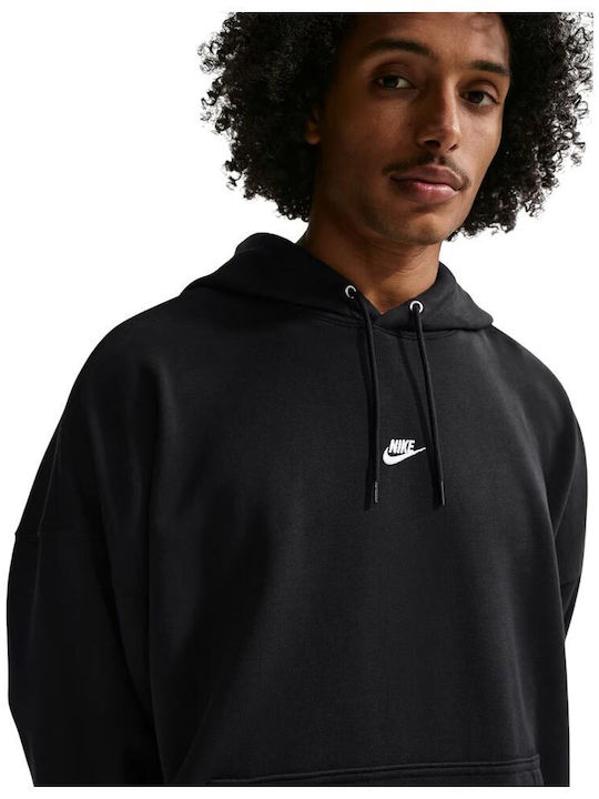 Sportswear Club Суитшърт с Качулка Черен