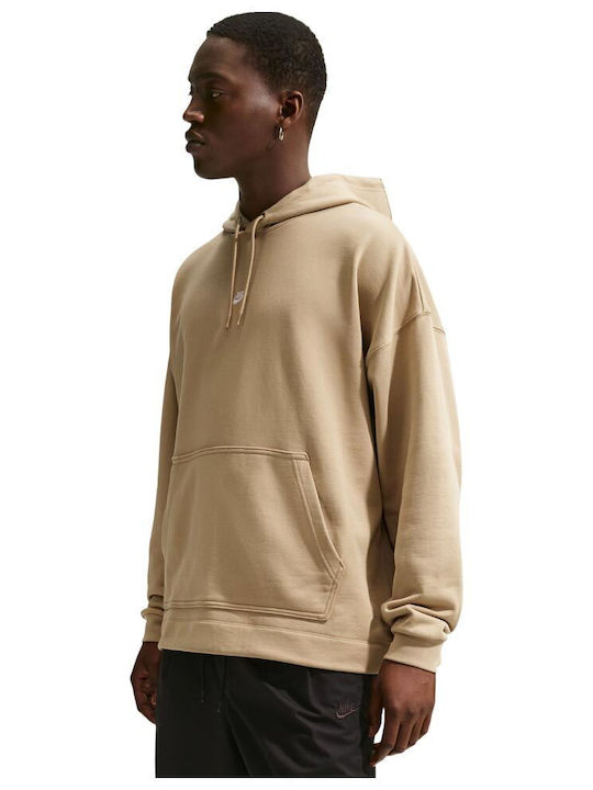 Sportswear Club Sweatshirt with Hood Beige