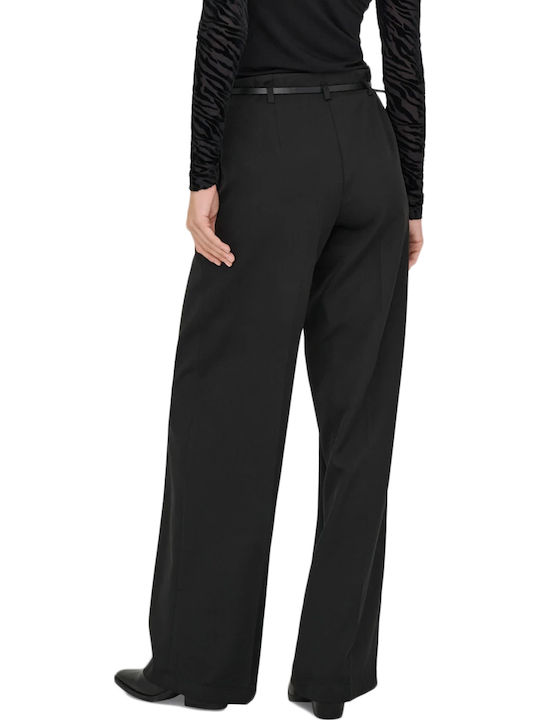 Only Women's Fabric Trousers Loose Fit Black Only Women's Fabric Trousers Loose Fit Black
