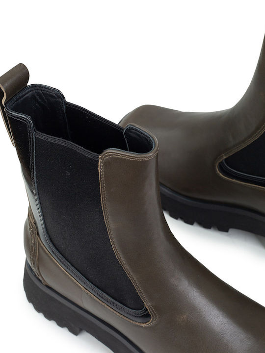 Rise Leather Women's Chelsea Boots Khaki