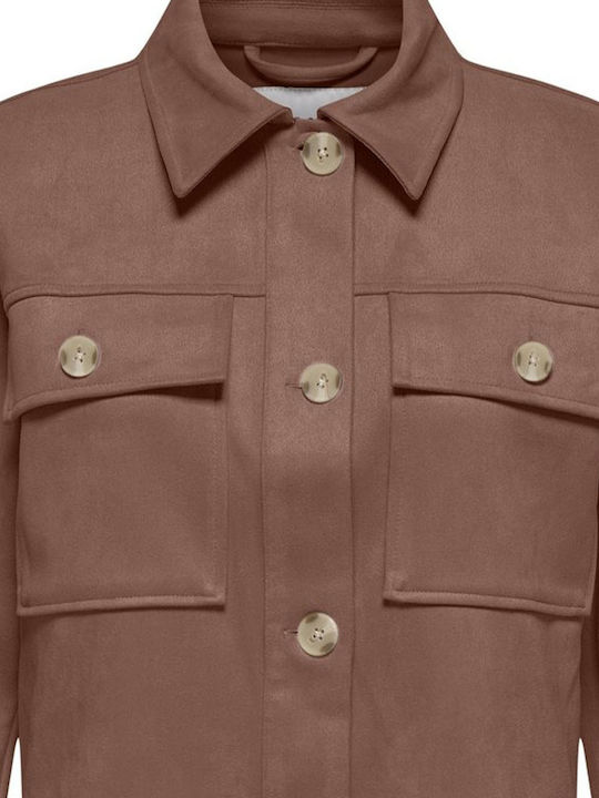 Women's Lifestyle Jacket for Winter Cognac Brown
