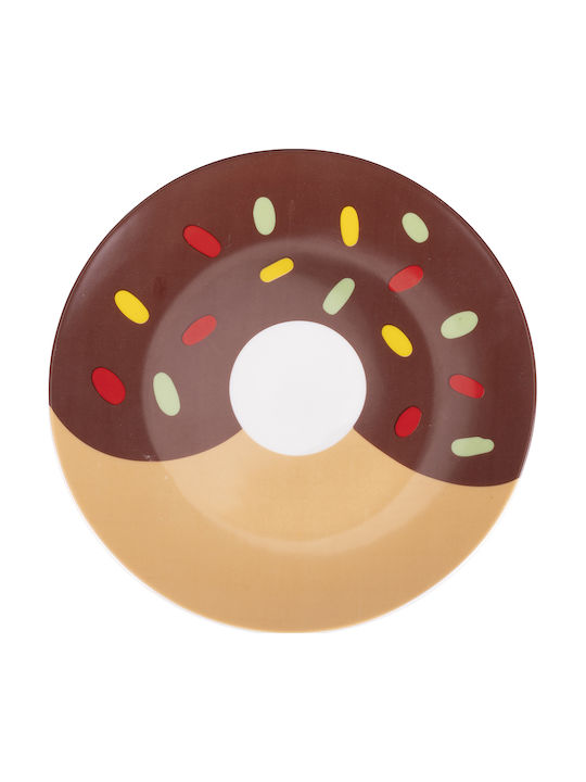 Villa D'Este Donuts Πιάτο Γλυκού από Πορσελάνη Πολύχρωμο 6τμχ