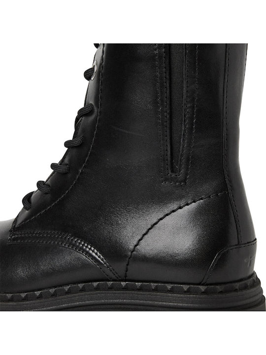 Leather Women's Ankle Boots Black
