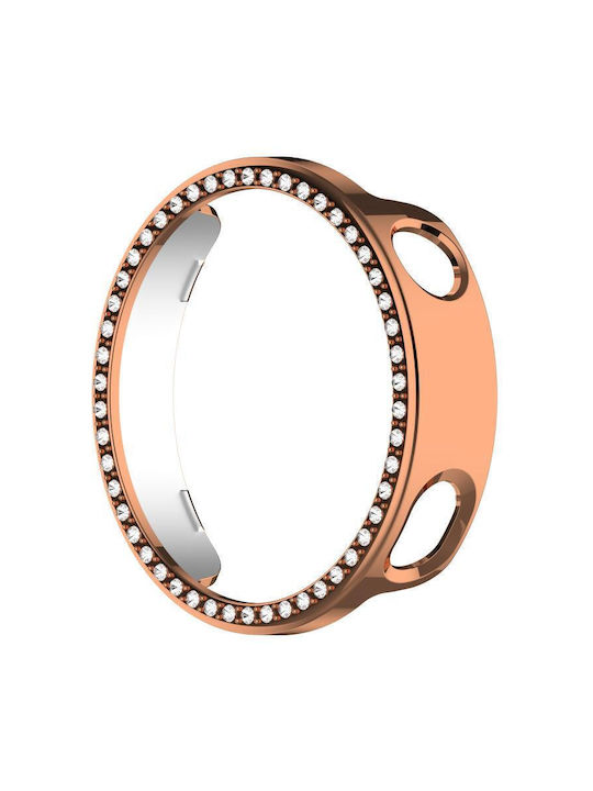 Protecție Husă Acoperire Unic Rând Diamante Xiaomi Watch S4 41mm Rose Gold