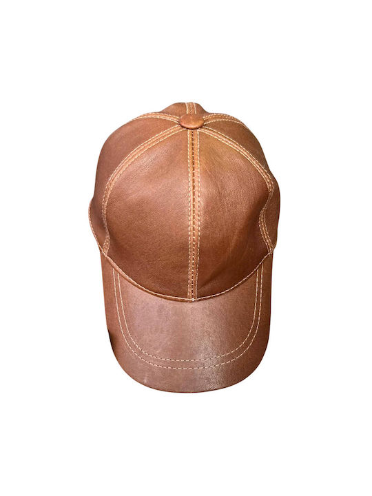 Leather Jockey Hat Dark Brown Lh66333-66 Leather Jockey Hat Dark Brown Lh66333-66