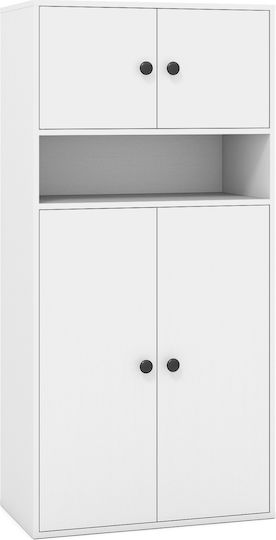 Βιβλιοθήκη Λευκή 111x54x30εκ. Βιβλιοθήκη Λευκή 111x54x30εκ.