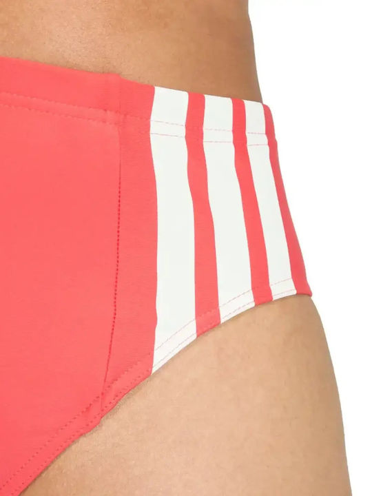 3-stripes Men's Swimwear Slip Red Striped
